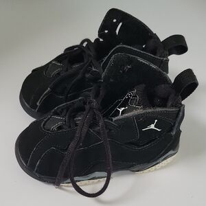 Jordan Kids Black and White Sneakers